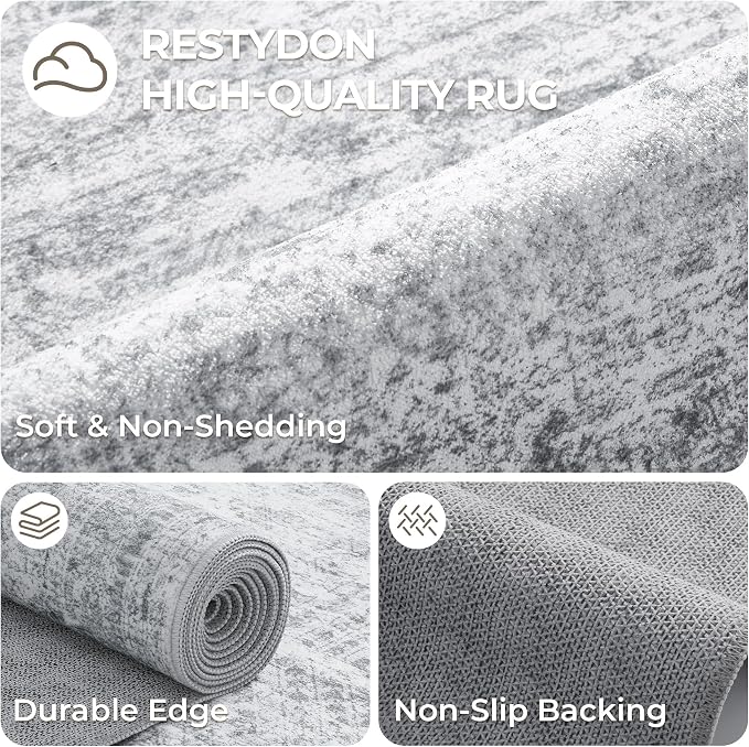 3x16 Runner Rug Non Slip, Washable Hallway Runner Rug, Living Room, Extra Long - Image 7