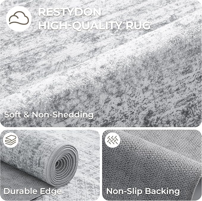 3x14 Runner Rug Non Slip, Washable Hallway Runner Rug, Living Room, Extra Long - Image 7