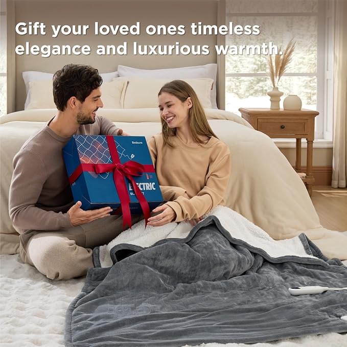 Bedsure Heated Blanket Throw, Soft Electric Blanket - Image 4