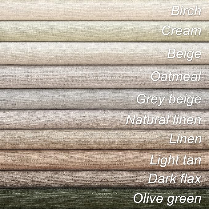Oatmeal Blackout Curtains for Living Room 100 Inch Long 2 Panels, Linen - Image 8