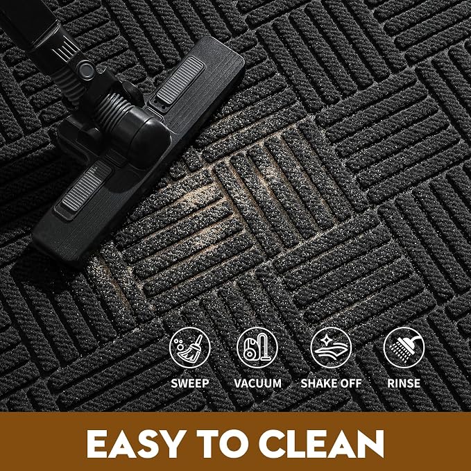 Front Door Mat, Heavy Duty Waterproof Doormat 73"x46", Stain Fade Resistant - Image 5