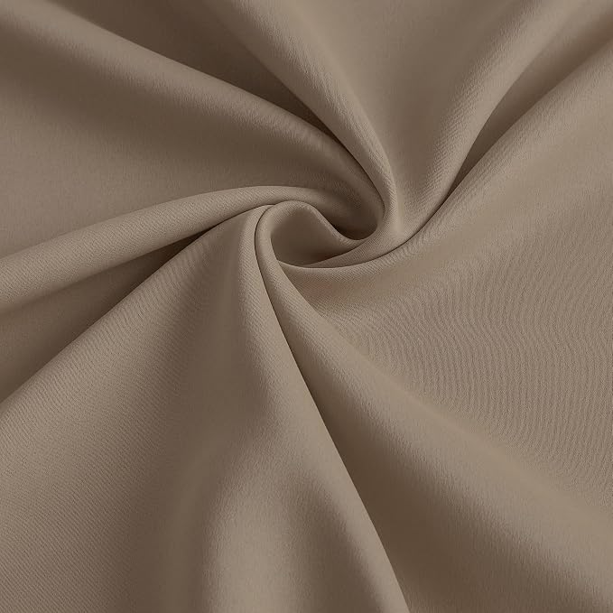 Cappuccino Blackout Curtains 144 Inches Long 12 feet Tall, Extra Long Pinch - Image 7