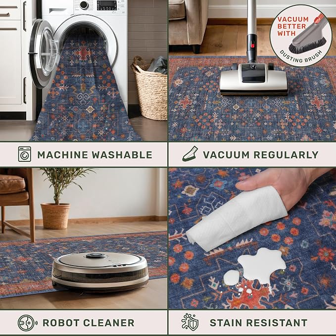 Washable 2x3 Entry Rug Front Door Indoor, Farmhouse Small Area Rugs - Image 5