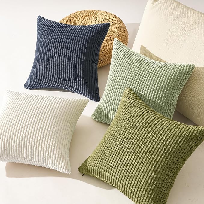 Topfinel Decorative Velvet Pillow Covers 24x24 Set of 4 Livingroom Cushion - Image 5