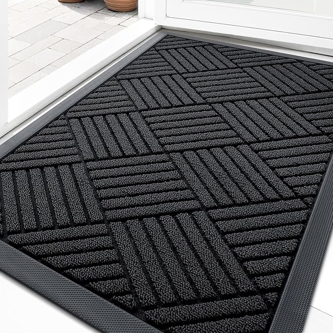 OLANLY Front Door Mat Outside Entrance 33x21, Waterproof Heavy-Duty Doormat | by OLANLY