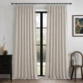 Greyish Brown Pinch Pleat Extra Wide Sheer Curtains 70 x 90 Inches Long by PleatedDrapes