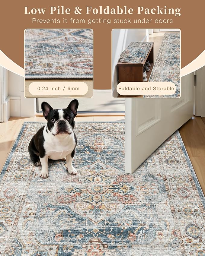 Madane Washable Runner Rugs 2x10 Long - Image 6