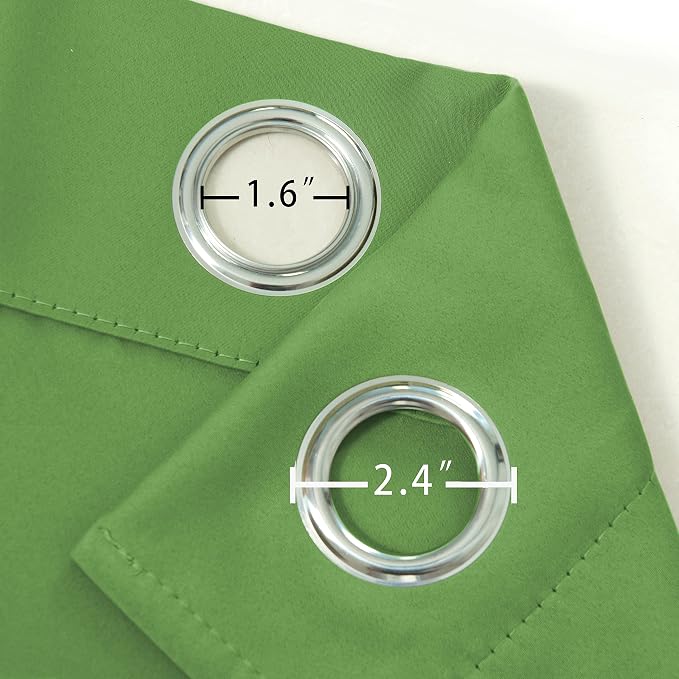 Light Green Thermal Blackout Curtains/52 x 108 Inch/Set of 2 Panels Room - Image 6