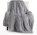 Bedsure GentleSoft Fuzzy Sherpa Faux Fur Twin Blanket Grey Cozy Gifts by Unknown
