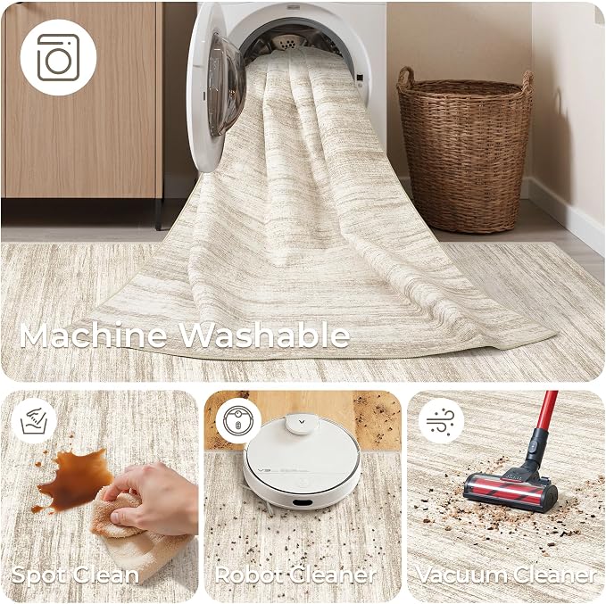 2x12 Runner Rug Non Slip, Washable Hallway Runner Rug, Laundry Room, Soft - Image 8