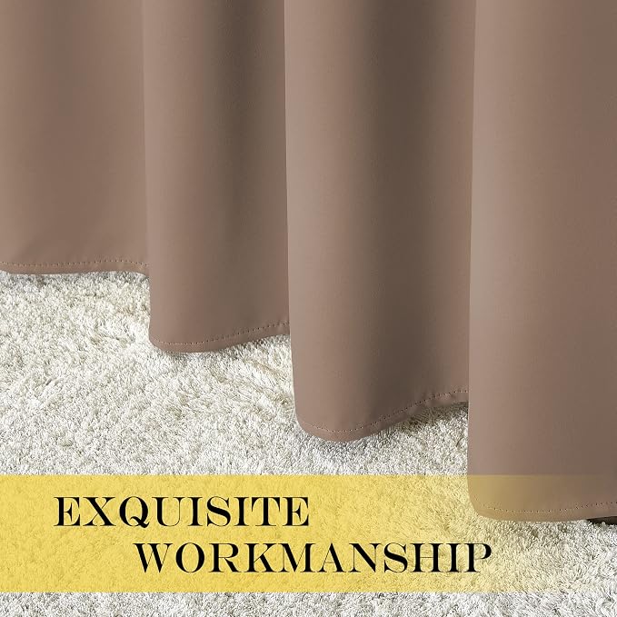 NICETOWN Blackout Drapery Curtain Panel 90 inches Long - Image 5