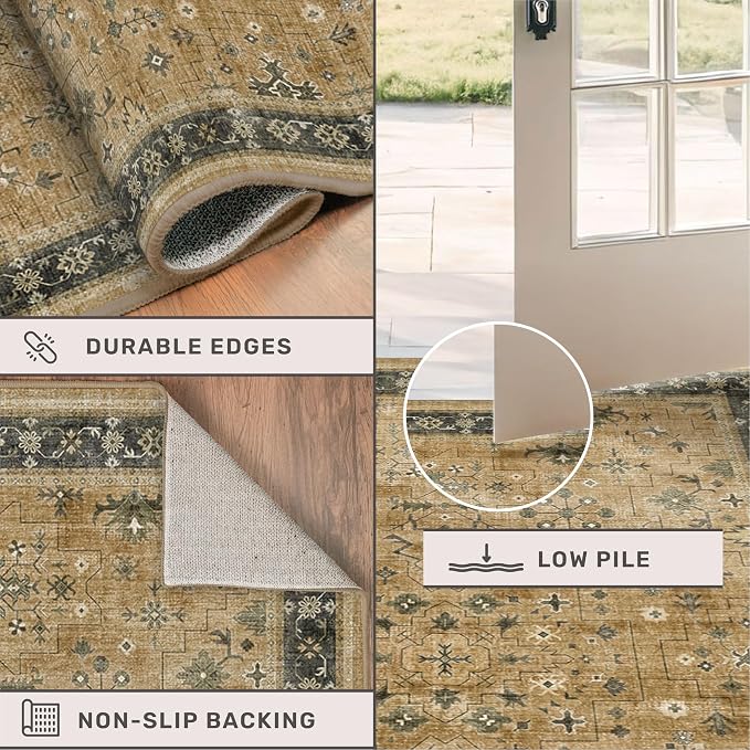 Boho Earth Tone 7x10 Living Room Rug - Image 5