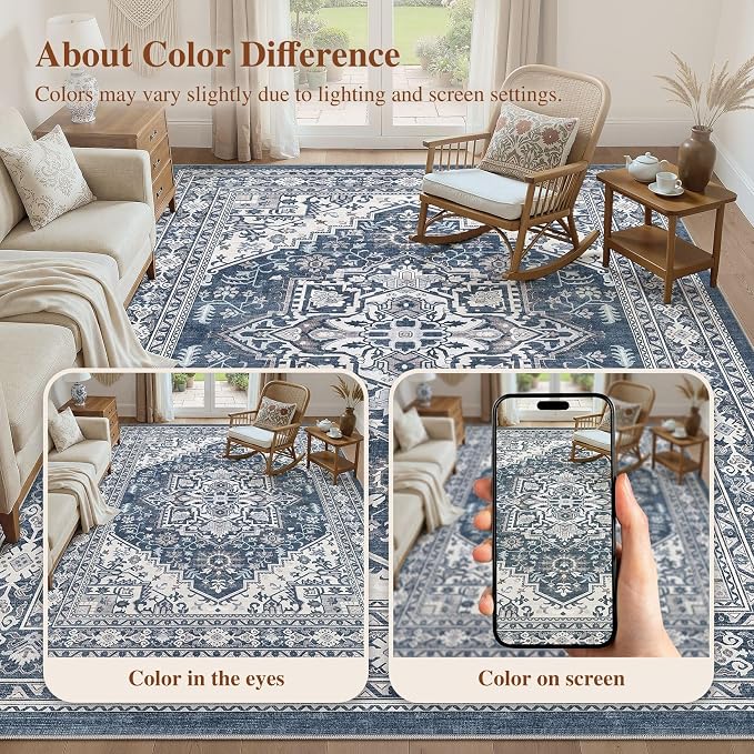 UERMEI 9x12 Area Rug for Living Room - Image 9