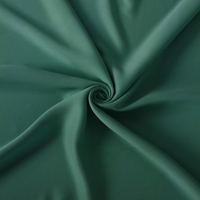 Blackout Curtains 66 x 84 inch/Dark Green Curtains Set of 2 Panels/Thermal - Image 5