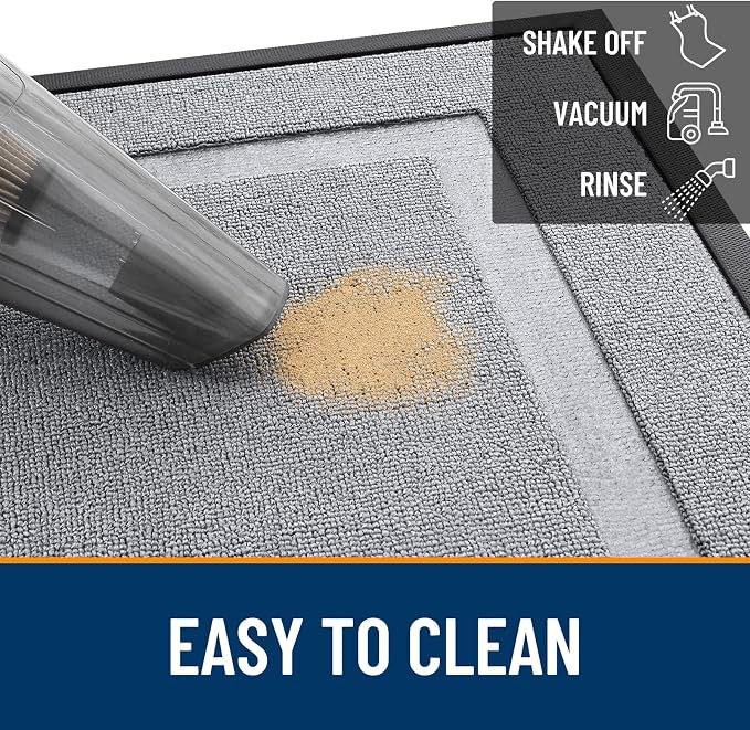 OLANLY Front Door Mat Outside 71x23, All-Season Heavy-Duty Rubber Doormat | - Image 5
