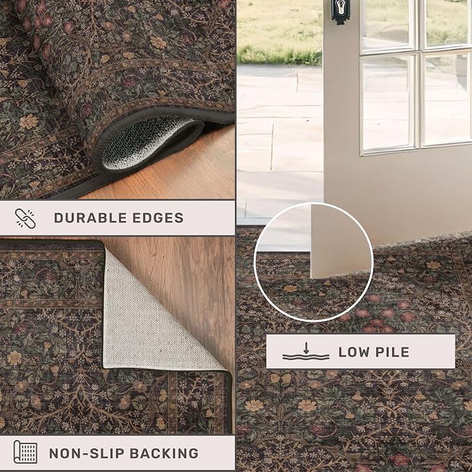 Dark Brown 10x14 Area Rugs for Living Room - Image 5