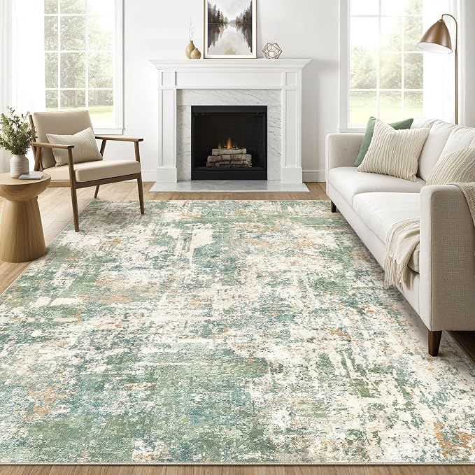 LOONGRUG 10x12 Area Rug Washable Large Neutral Modern Living Room Rug | by LOONGRUG