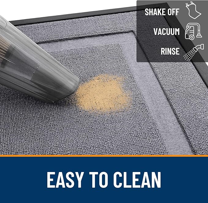 OLANLY Front Door Mat Outside 71x23, All-Season Heavy-Duty Rubber Doormat | - Image 5