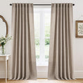 RYB HOME Linen Semi Sheer Curtains by RYBHOME