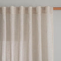 MYSKY HOME Boho Curtains 72 Inch Length, Natural Linen Semi Sheer Drapes by MYSKYHOME