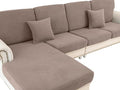 LA MEACK Couch Cushion Cover Seat Cushion Cover Stretch Armchair Cover Separate by LA+MEACK