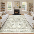 8x10 Area Rugs for Living Room, Large Washable Rug, Dining Room, Low Pile by Zesthome