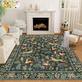 DUKINO 6x9 Area Rug, Washable Animal Living Room Rug Non Slip, Low Pile by DUKINO