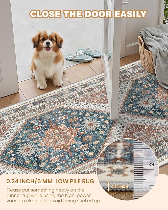 Runner Rug 2x6, Non Slip Washable Rugs - Image 6