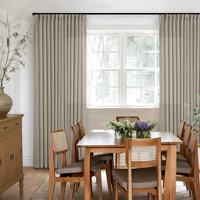 Pinch Pleated Linen 94 Inch Curtains - Image 9