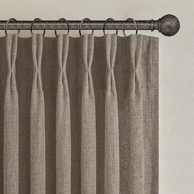 Pinch Pleat Extra Long 132 Inch High Ceiling Curtains - Image 5