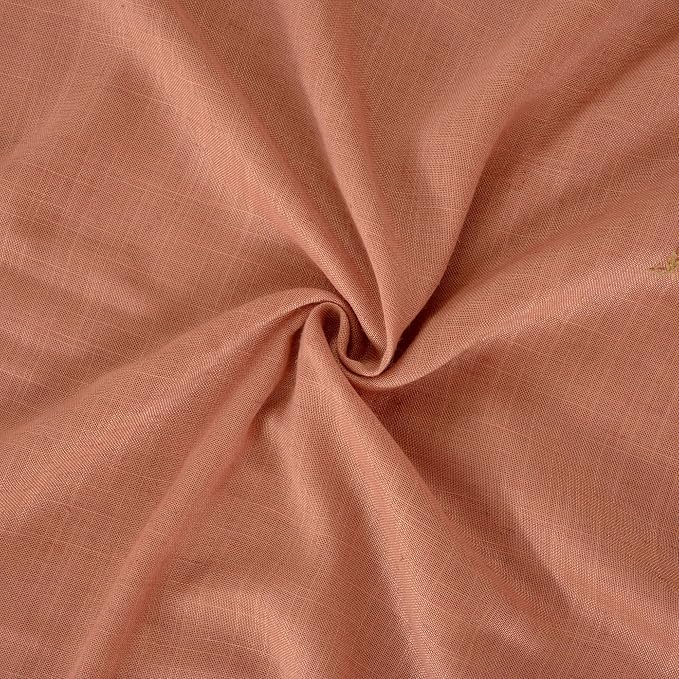 BGment Terracotta Linen Curtains 54 Inch Length - Image 9