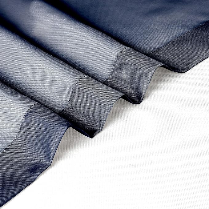 Chyhomenyc Sheer Curtains Tiers 42W x 24L Inches 2 Pieces, Light Filtering - Image 8