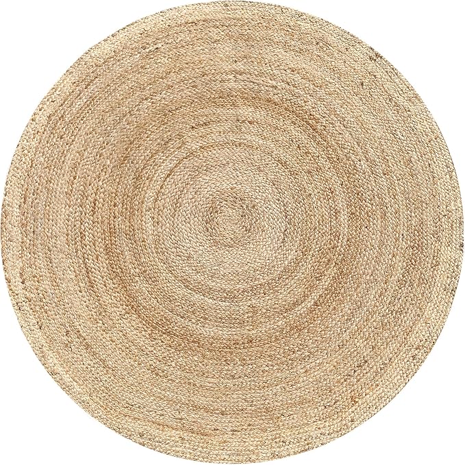 Hausattire Jute Braided Round Rug, 4 ft | 100% natural jute, hand woven - Image 5
