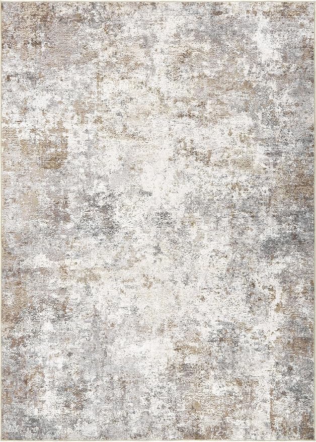 UERMEI 9x13 Area Rug Living Room Rugs Washable Neutral Brown Grey Carpet | - Image 10